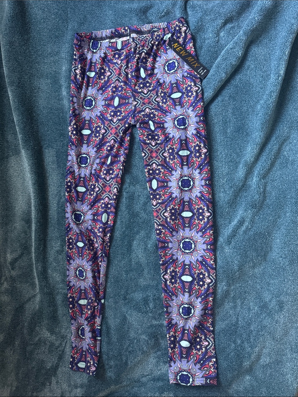 New Mix Purple Multi-Pattern Leggings